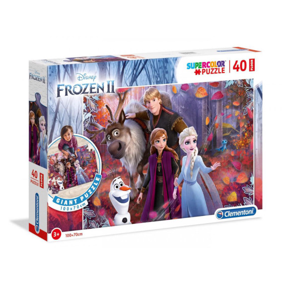 Podlahové puzzle Ľadové kráľovstvo 40 dielov 100 x 70 cm Frozen