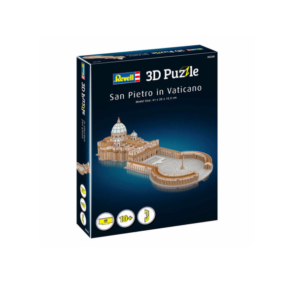 3D puzzle Bazilika sv. Petra vo Vatikáne 68 prvkov REVELL