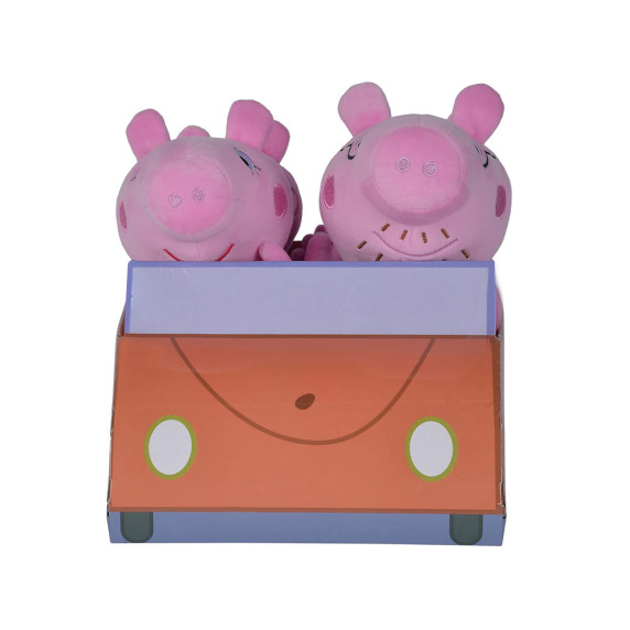 Peppa malac családdal autóval