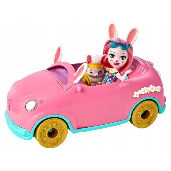 Enchantimals baba  Bree Bunnymobile játékautóval