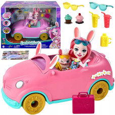 Enchantimals bábika Bree a Bunnymobile autíčko - 