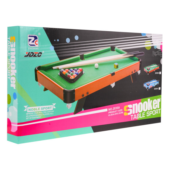 Biliardový stôl s príslušenstvom Inlea4Fun SNOOKER TABLE SPORT