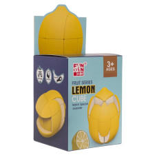 Edukačná puzzle kocka Inlea4Fun LEMON CUBE - citrón - 