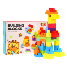 Építőkocka készlet 68 darabos Inlea4Fun BUILDING BLOCKS - 