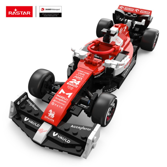 Építőjáték 340 darabos Inlea4Fun 1:24 RASTAR Alfa Romeo F1 C42