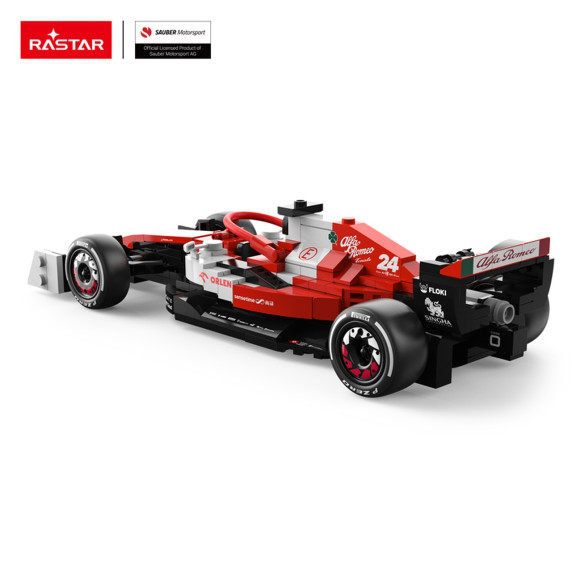 Építőjáték 340 darabos Inlea4Fun 1:24 RASTAR Alfa Romeo F1 C42