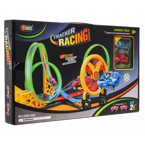 Pretekárska dráha s autíčkami Inlea4Fun TRACKER RACING