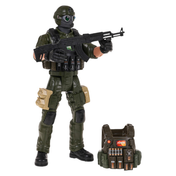 Műanyag játék katona 31 cm 1:16 Inlea4Fun SPECIAL SOLDIER