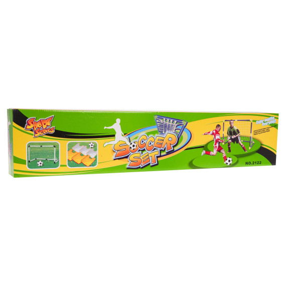 Poarta de fotbal cu accesorii -  Inlea4Fun SOCCER SET