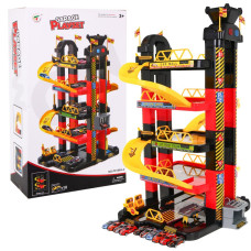 Játék parkoló garázs 5 szintes fényeffektekkel Inlea4Fun GARAGE PLAYSET - 