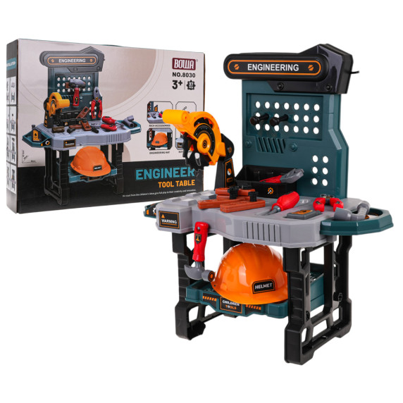 Szerszámos asztal, barkácsműhely 37 darabos Inlea4Fun ENGINEER TOOL TABLE