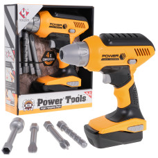 Interaktív csavarhúzó és fúró Inlea4Fun POWER TOOLS - fekete/narancssárga - 