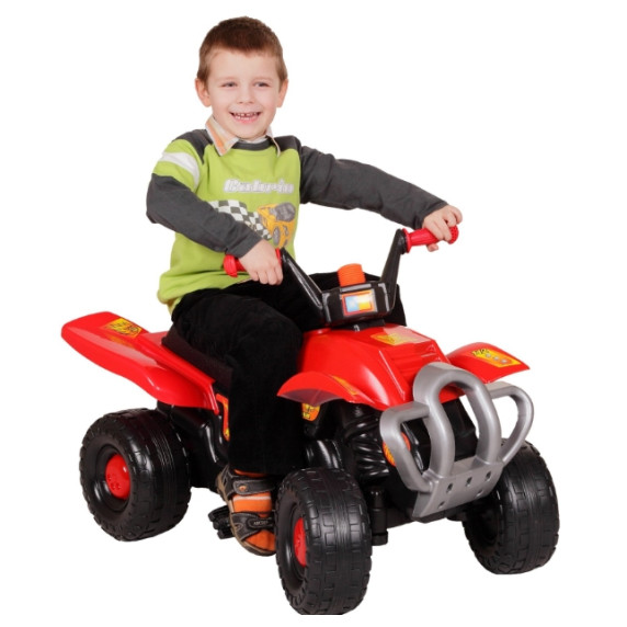 Pedálos négykerekű jármű Inlea4Fun Big Quad - Piros