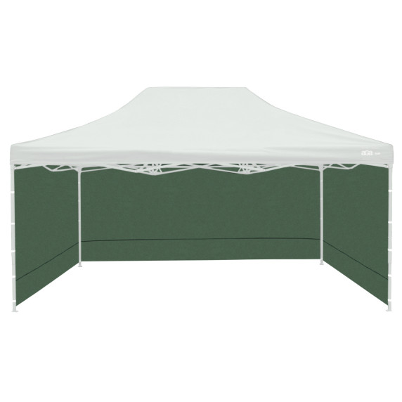 Perete lateral pentru pavilon grădină - 3x4,5m - verde - Aga