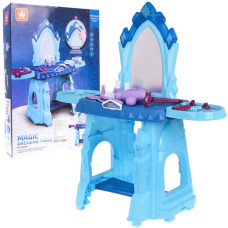 Szépítkező asztal székkel Inlea4Fun MAGIC DRESSING TABLE - Kék - 