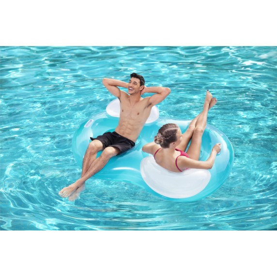 Fotoliu dublu gonflabil - 188x167 cm - BESTWAY 43009 Double Ring Float 