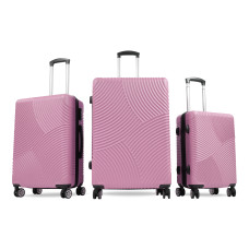 Set troler - Aga Travel MR4654 Pink - roz - 