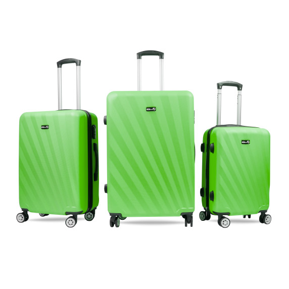 Sada cestovných kufrov AGA Travel MR4653-Light Green - zelená