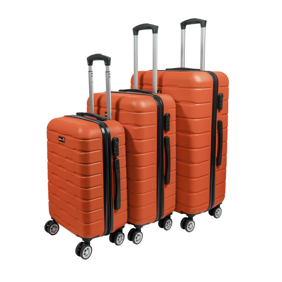 Sada cestovných kufrov AGA Travel MR4658-Dark Orange - oranžová