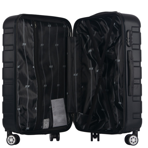 Cestovný kufor AGA Travel MR4661-Black - čierny