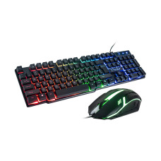 Tastatură gaming iluminată + mouse - AGA MR1567 - 