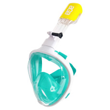 Teljes arcos búvármaszk Snorkeling DS1122WH-GR S/M - Fehér/zöld - 