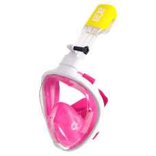 Teljes arcos búvármaszk Snorkeling  DS1122WH-PI Aga S/M-  Fehér-rózsaszín - 