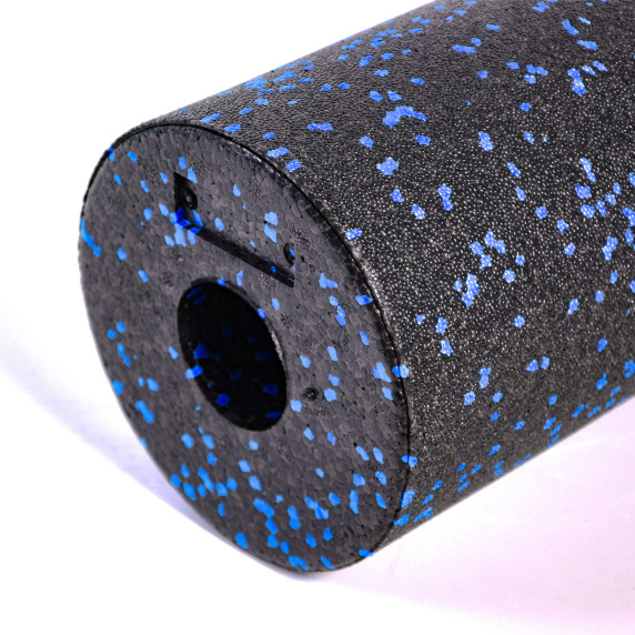 Masážny valec 15 x 30 cm AGA DS615BLACK-BLUE - čierny/modrý