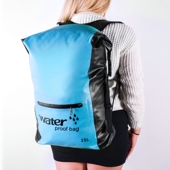 Vodeodolný batoh 25 l AGA DS1505-L. BLUE - svetlomodrý