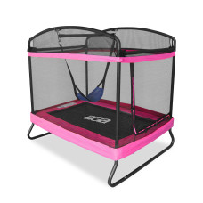 Téglalap alakú trambulin 122x183 cm AGA MRRC0406Pink - rózsaszín - 