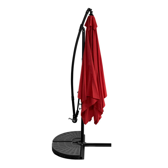 Záhradný slnečník 250 cm AGA MR2048-RED - červený