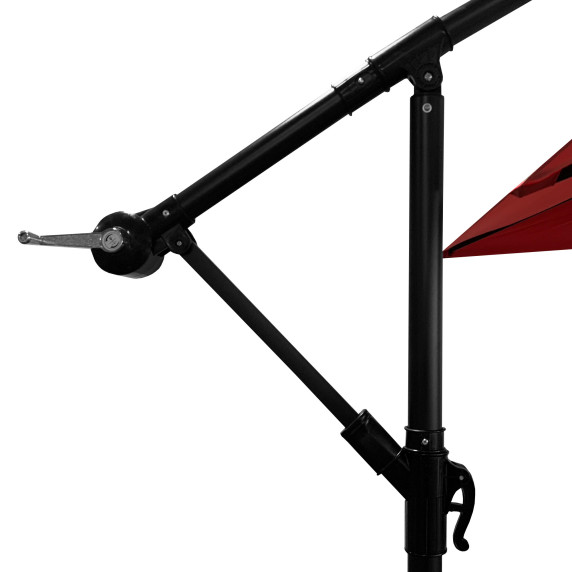 Záhradný slnečník 250 cm AGA MR2048-RED - červený