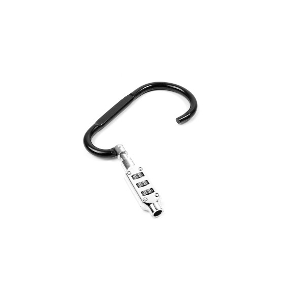 Carabinier cu blocare cod 12,1x 6,7 cm - Aga DS4551 - negru