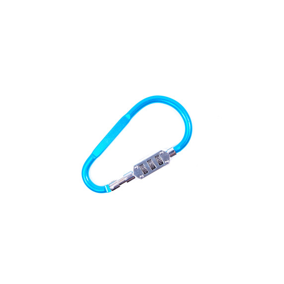 Carabinier cu blocare cod 12,1x6,7 cm - Aga DS4551 - Albastru