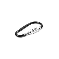 Carabinier cu blocare cod 9 x 4,8 cm - Aga DS4552 - Negru - 