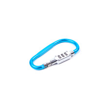 Carabinier cu blocare cod 9 X 4,8 cm - Aga DS4552 - Albastru - 