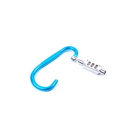 Carabinier cu blocare cod 9 X 4,8 cm - Aga DS4552 - Albastru