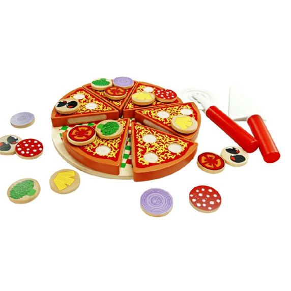 Szeletelhető játék fa pizza Aga4Kids PIZZA TOY MR6039