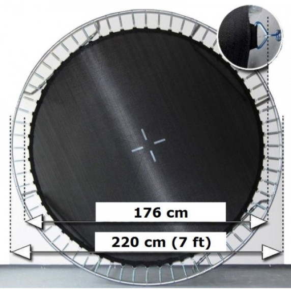 Ugrófelület 220 cm átmérőjű trambulinhoz AGA - 42 rugósra  MR1507JM-42