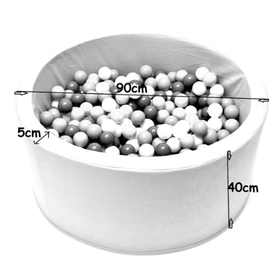 Száraz medence labdákkal 90x40 cm Aga 853