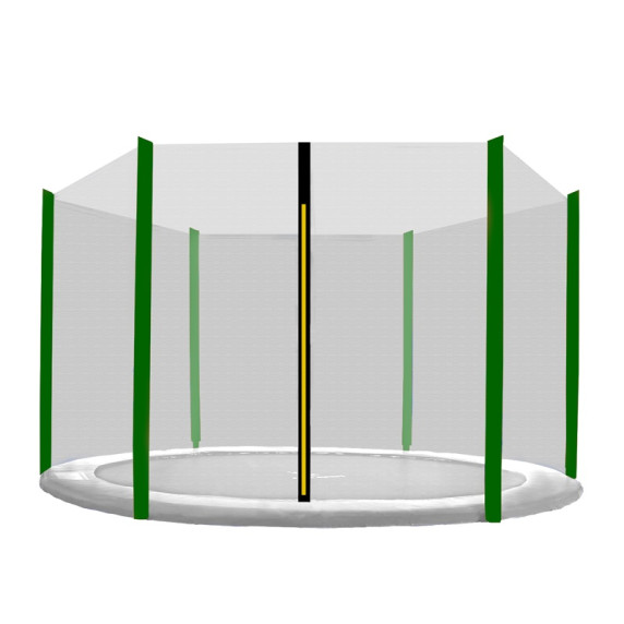 Külső védőháló 305 cm átmérőjű trambulinhoz 6 rudas AGA MR1510OUT-6DG - Fekete/sötét zöld