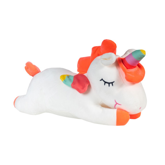 Pernă din pluș - unicorn - 50 cm Aga4Kids MR8155WHITE - alb