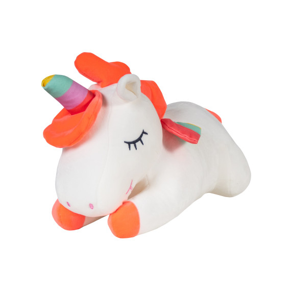 Pernă din pluș - unicorn - 50 cm Aga4Kids MR8155WHITE - alb