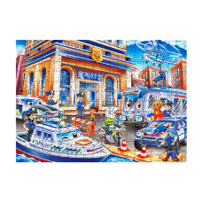 Gyermek puzzle Police 240 db Aga4Kids MR1467 - rendőrség - 