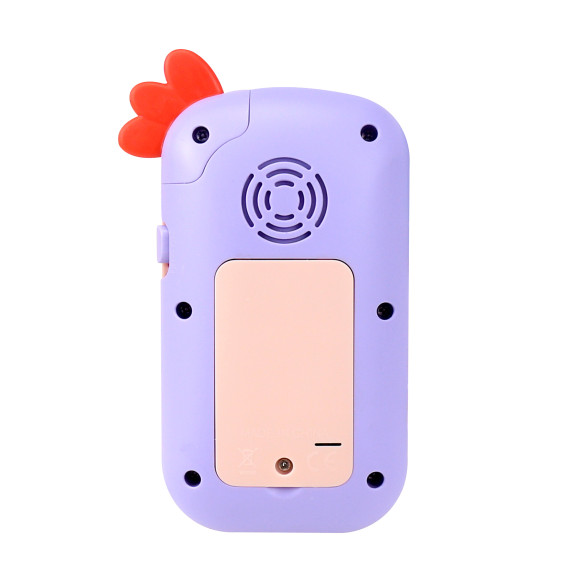 Bébi játék telefon hanghatásokkal Aga4Kids MR1392-Pink - Kakas rózsaszín