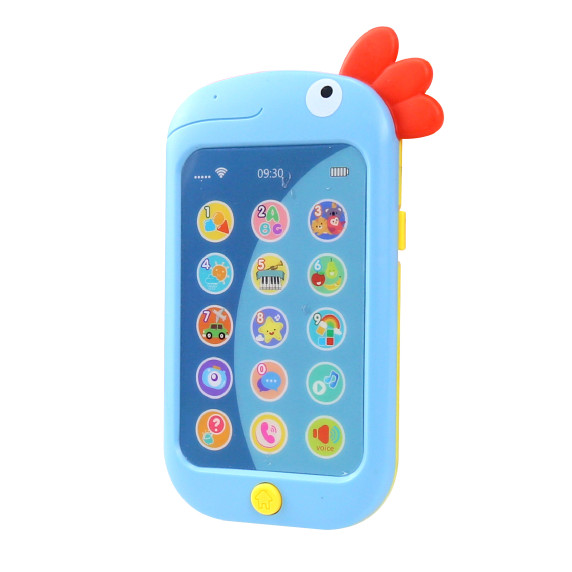 Bébi játék telefon hanghatásokkal Aga4Kids MR1392-Blue - Kakas kék