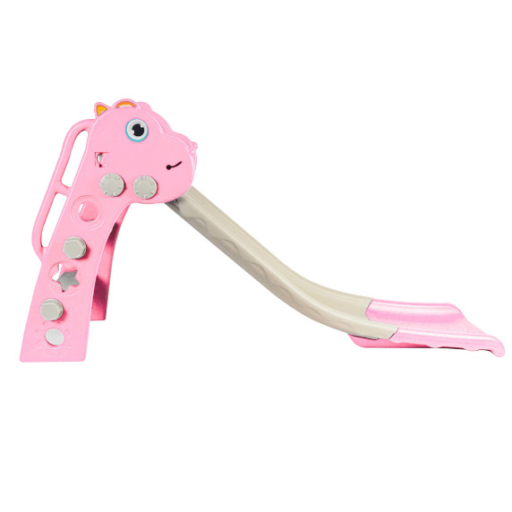 Csúszda fogantyúval 130 cm Aga4Kids DS3701-PINK - Rózsaszín