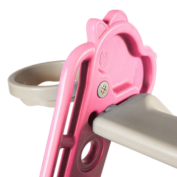 Csúszda fogantyúval 130 cm Aga4Kids DS3701-PINK - Rózsaszín