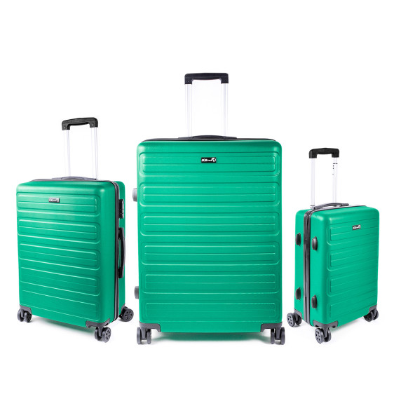 Sada cestovných kufrov AGA Travel MR4657-Dark Green - tmavozelená