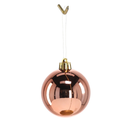 Karácsonyfa dísz szett 26 darab 6 cm - rose gold